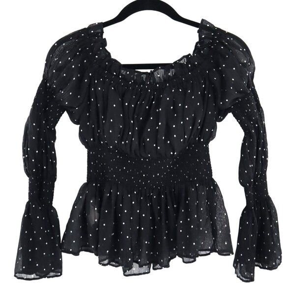 Endless Rose Sheer Top Womens XS Black Fairy Grunge Witchy Whimsigoth Romantic - Picture 3 of 9